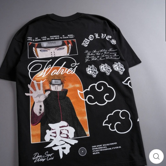 DARC SPORT X NARUTO X PAIN “ KNOW PAIN” (1 OF 500) AKATSUKI SHIRT